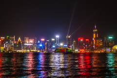 The harbor at night