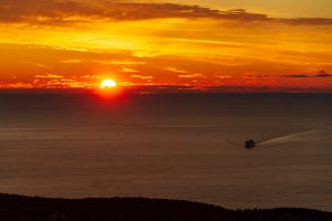 Sunrise from the top of Cadillac Mountain